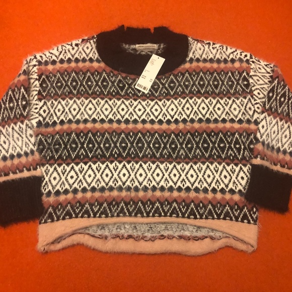 Urban Outfitters Garnet Fair Isle boxy sweater NWT - Picture 2 of 10
